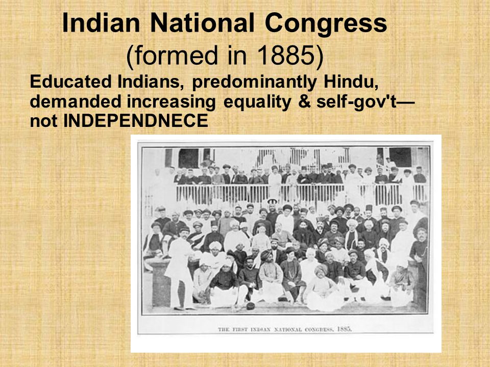 when was indian national congress formed