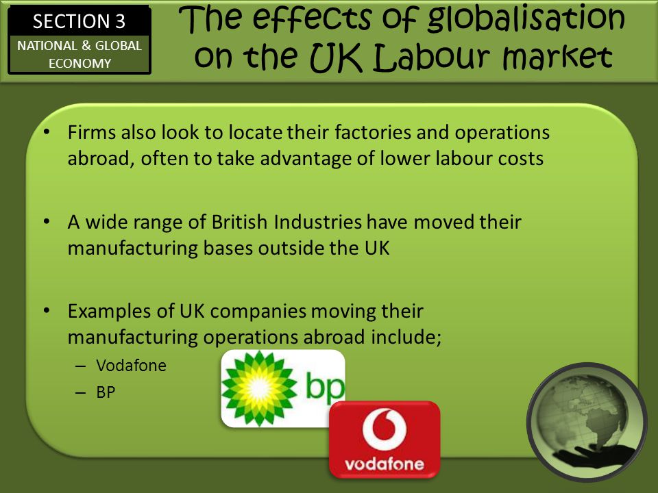The effects of globalisation on the UK Labour market