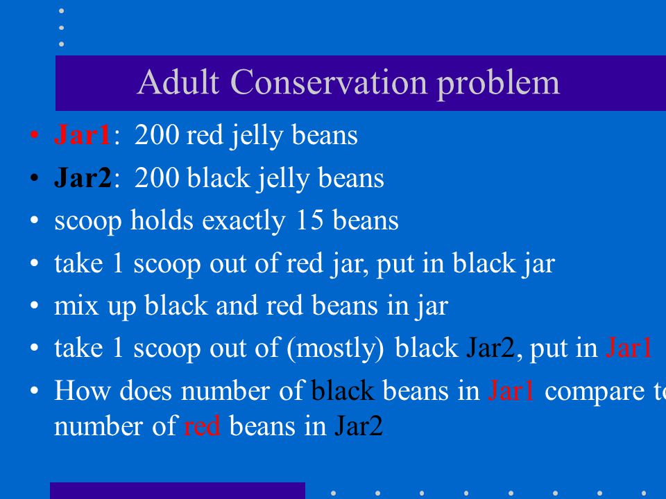 Adult Conservation problem