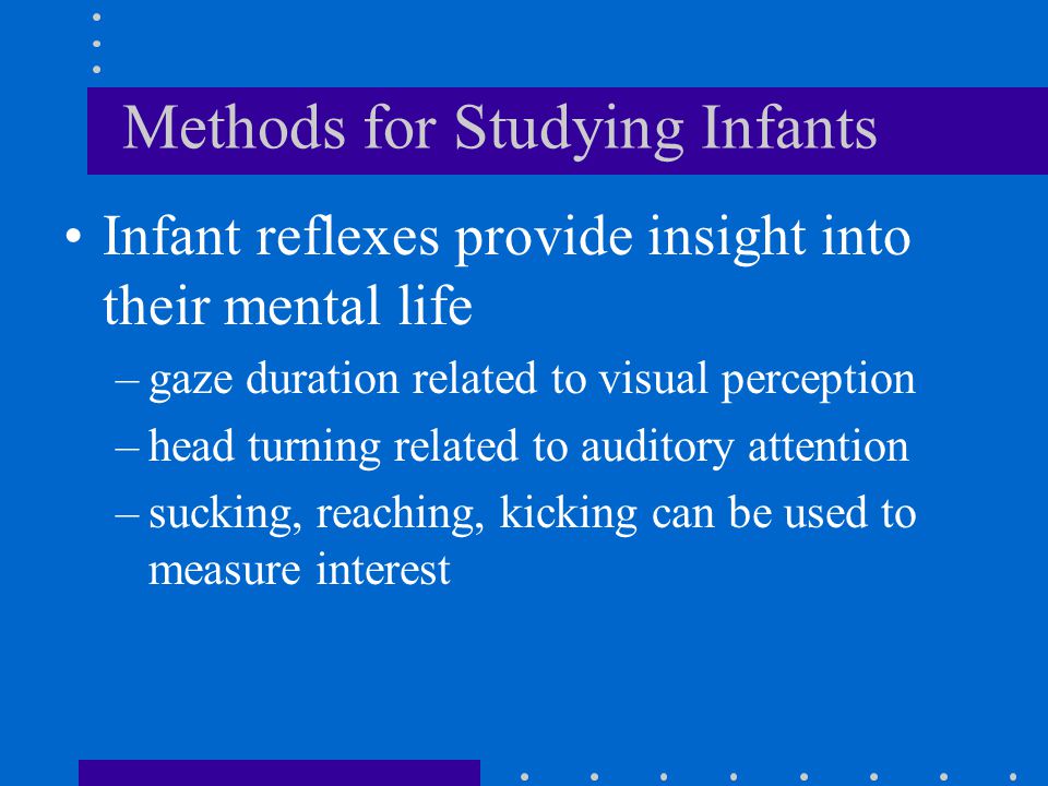 Methods for Studying Infants