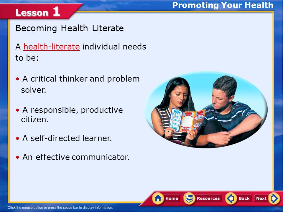 Becoming Health Literate