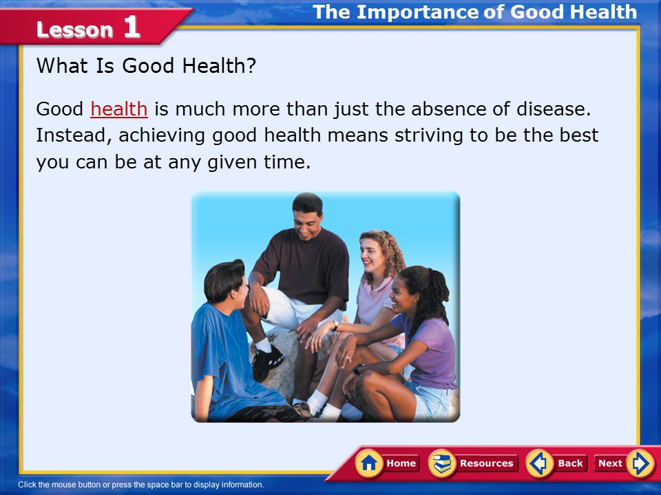The Importance of Good Health