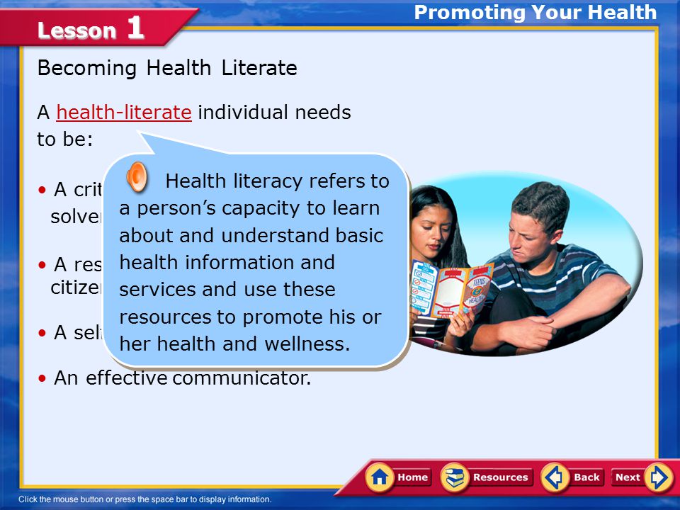 Becoming Health Literate
