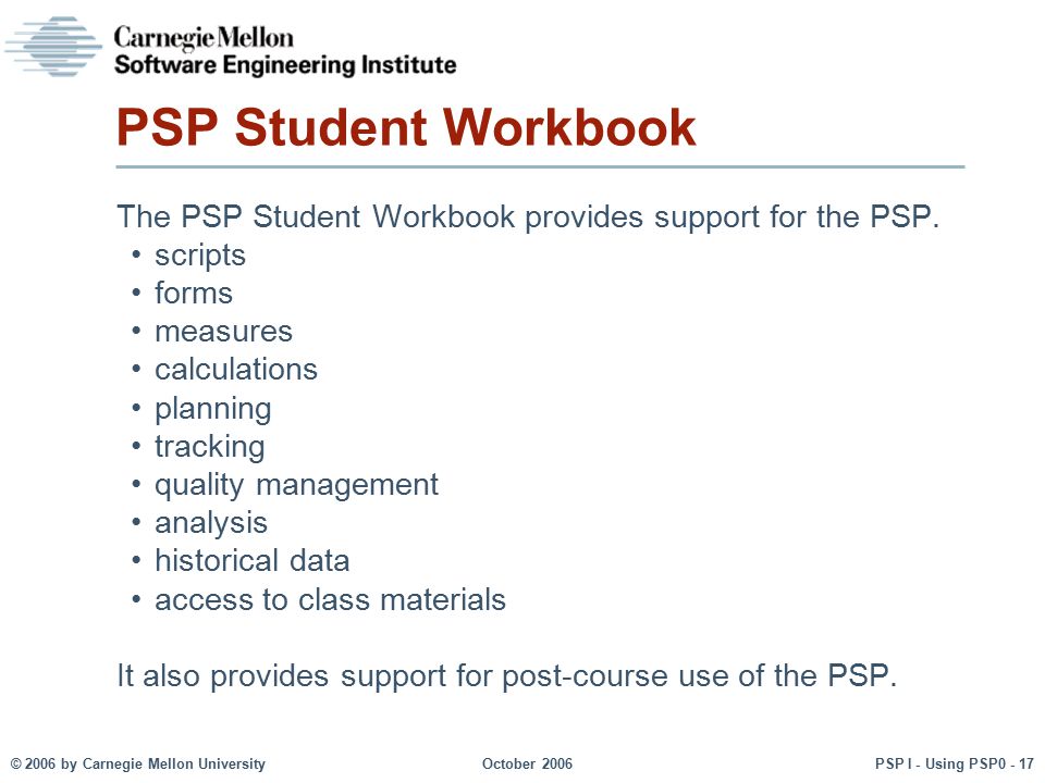 Tutorial: Using PSP0 Personal Software Process for Engineers: Part I - ppt  video online download