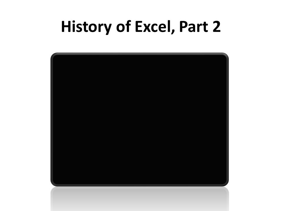 History of Excel, Part 2