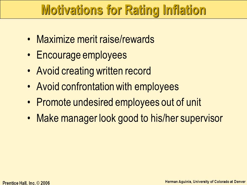 Motivations for Rating Inflation