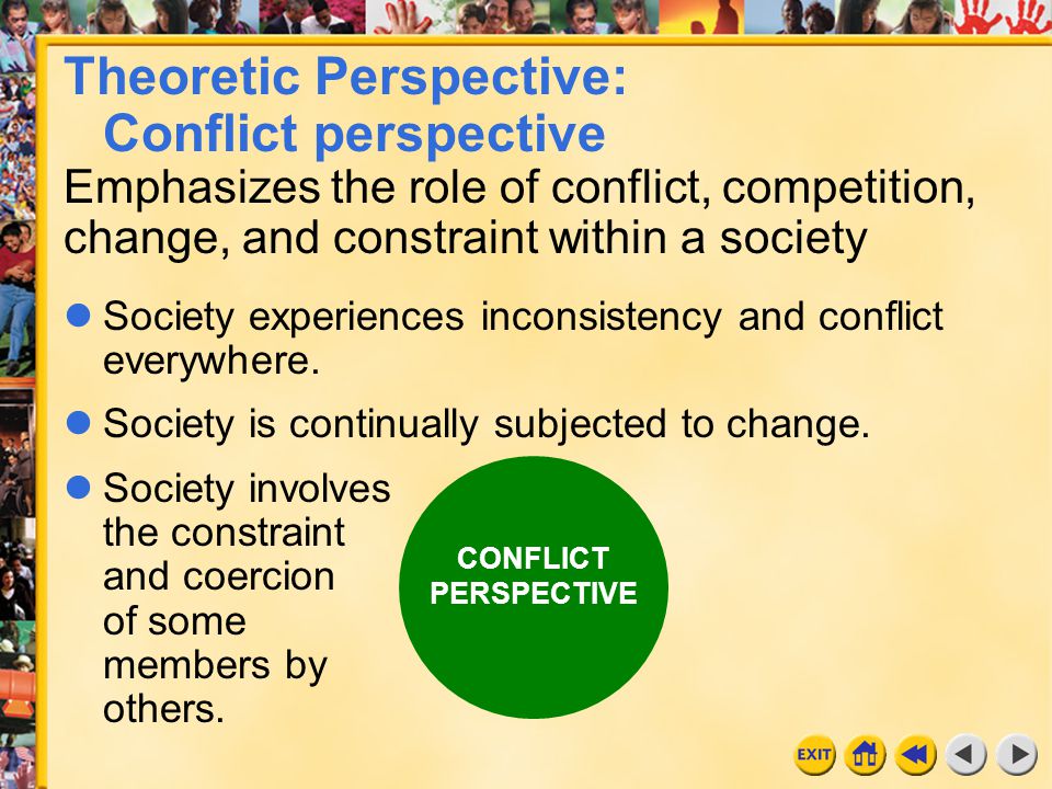 Theoretic Perspective: Conflict perspective