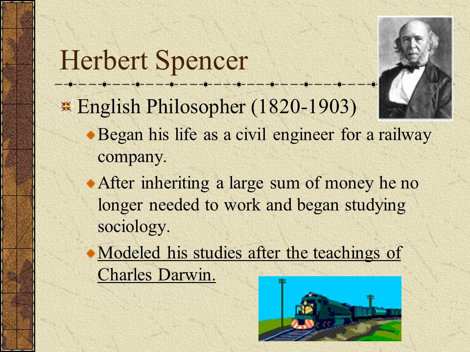 Herbert Spencer English Philosopher ( )