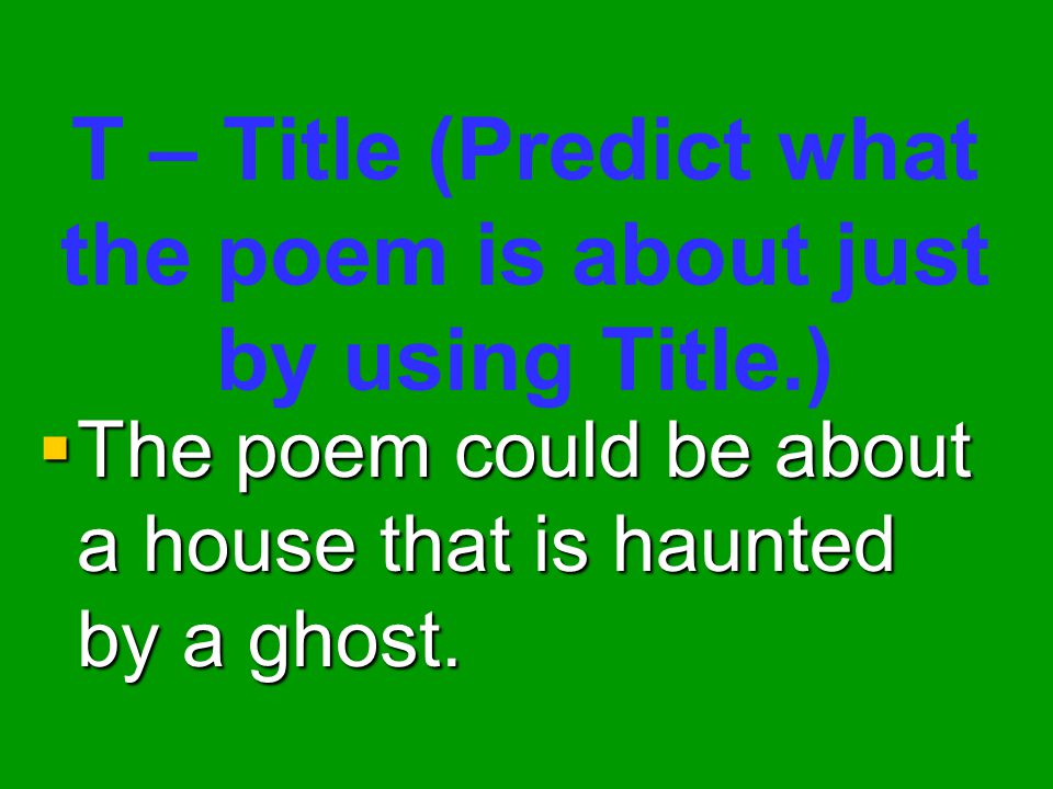 ghost house robert frost analysis