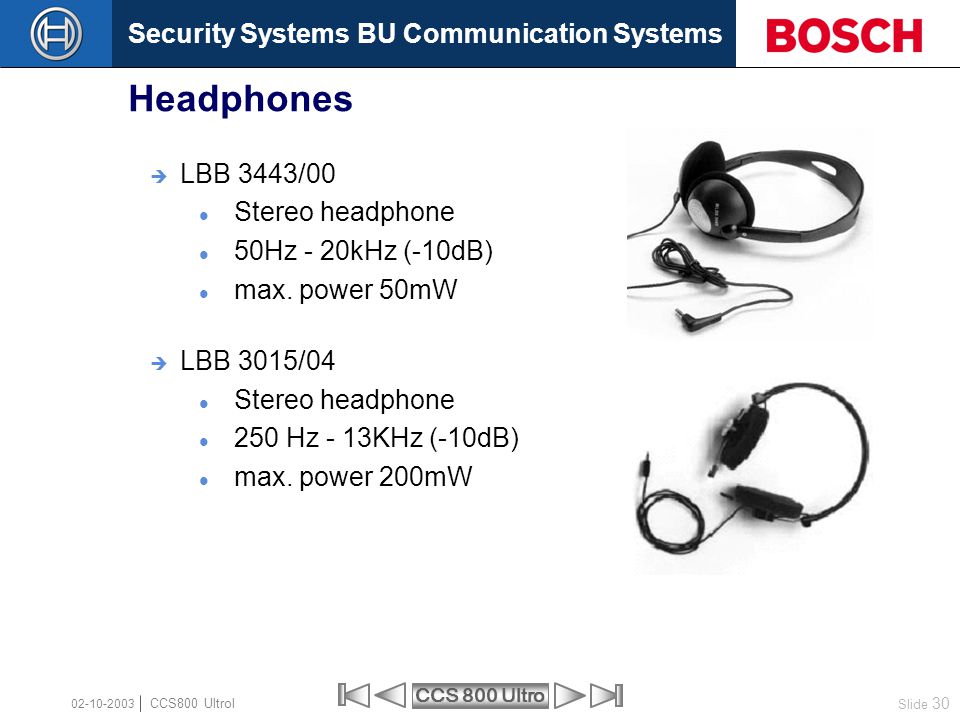 CCS 800 Ultro - the discussion system with digital acoustic - ppt video  online download