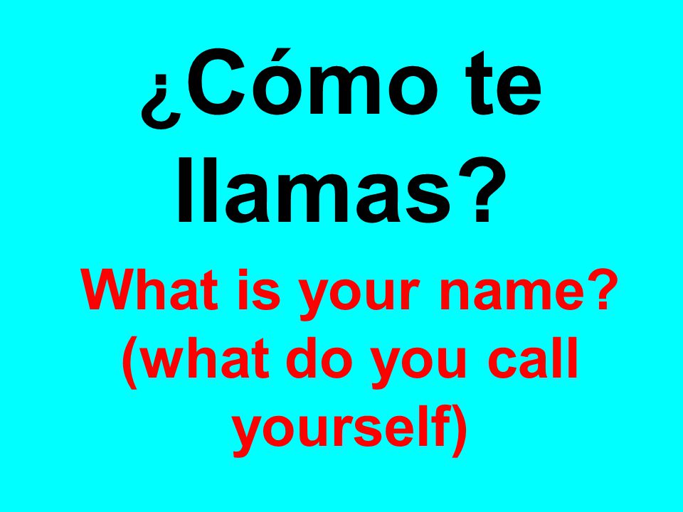 What is your name (what do you call yourself)‏