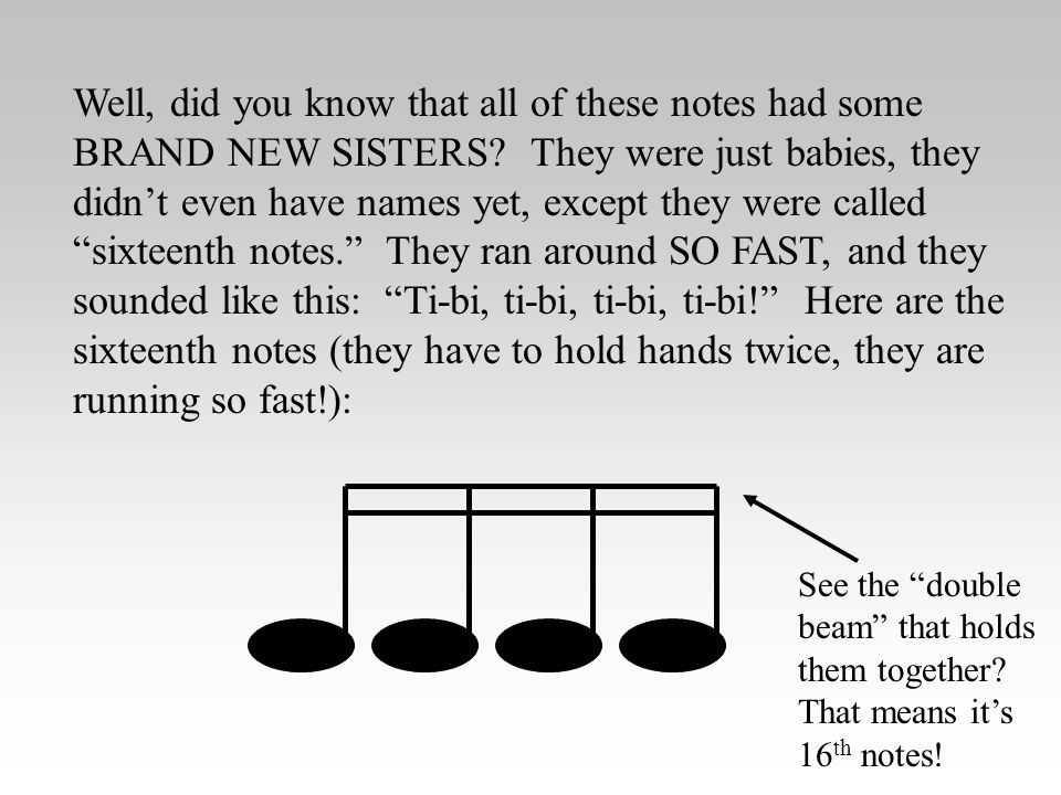 Well, did you know that all of these notes had some BRAND NEW SISTERS
