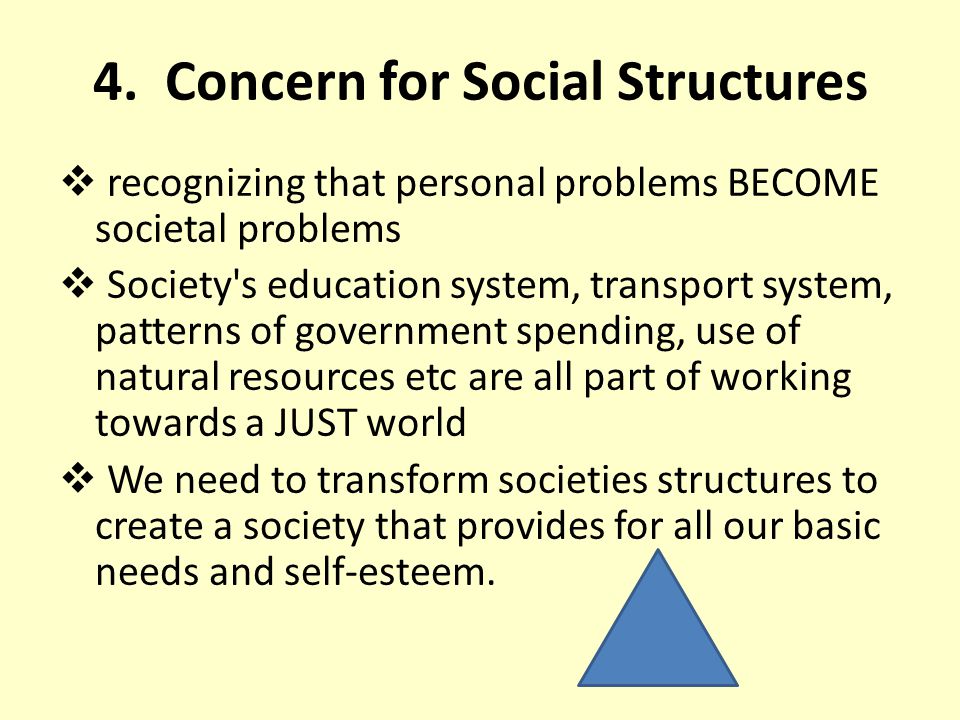 4. Concern for Social Structures