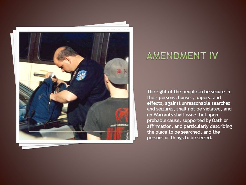 Amendment iv
