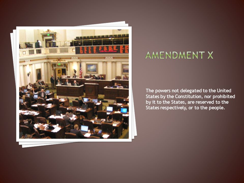 Amendment x