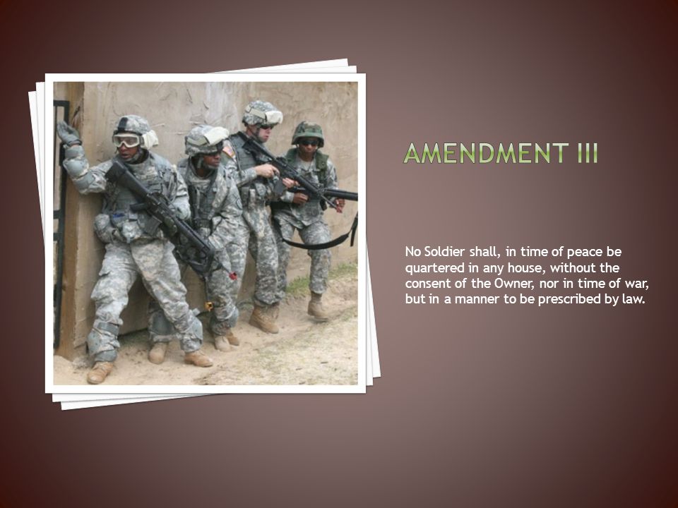 Amendment iii