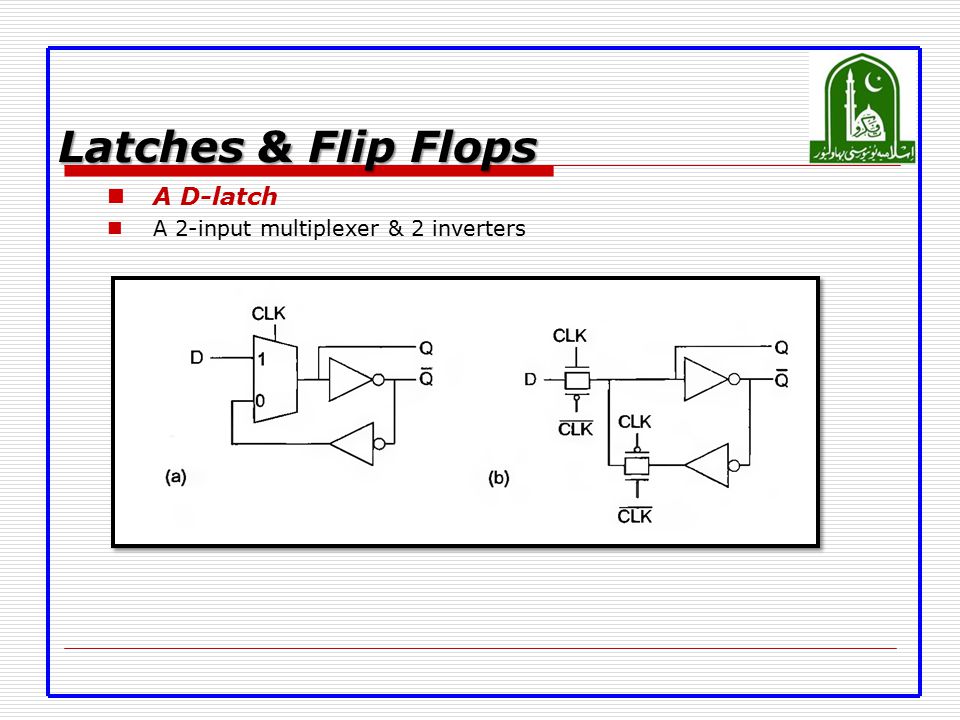 Lecture: 1.6 Tri-states, Mux, Latches & Flip Flops - ppt video online  download