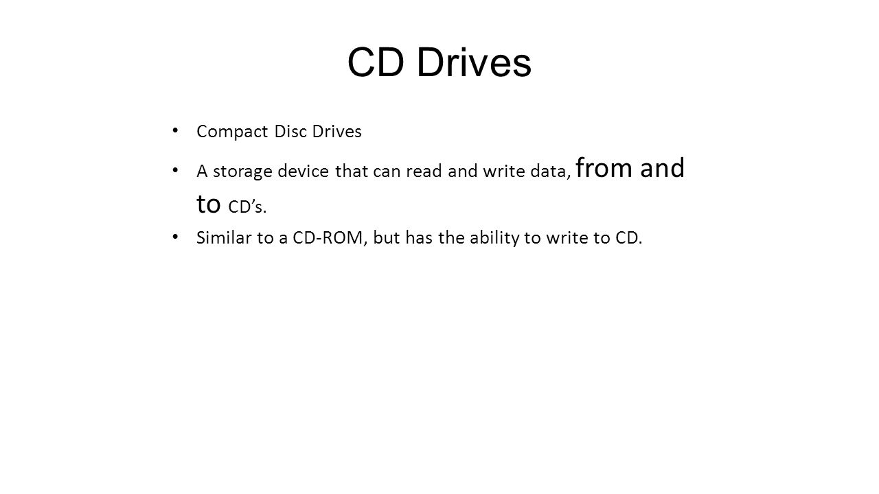 CD Drives Compact Disc Drives