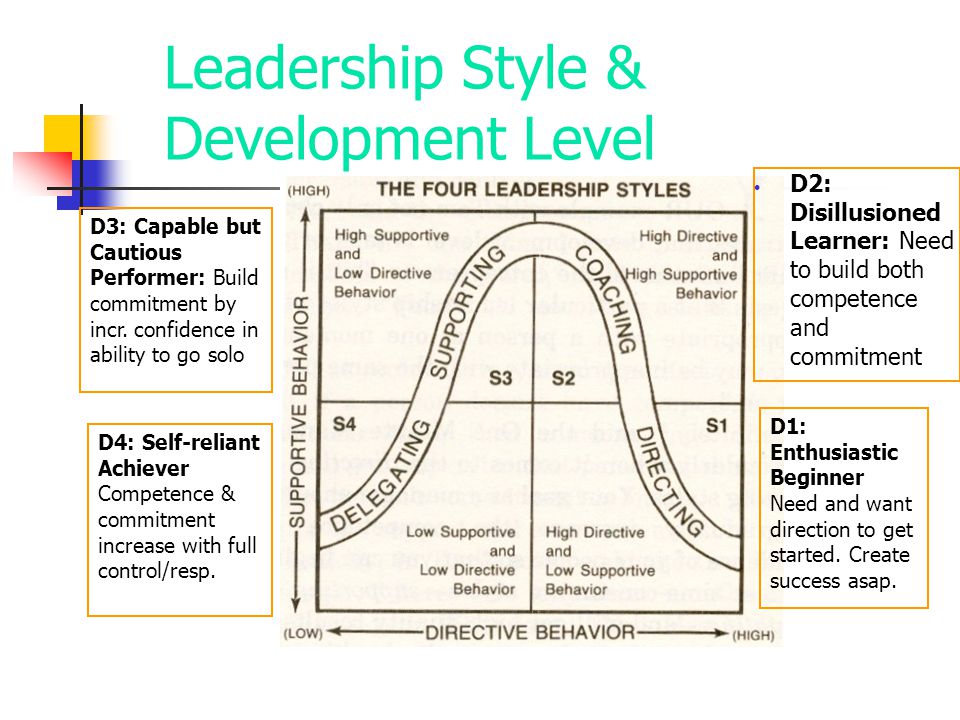 Leadership Style & Development Level