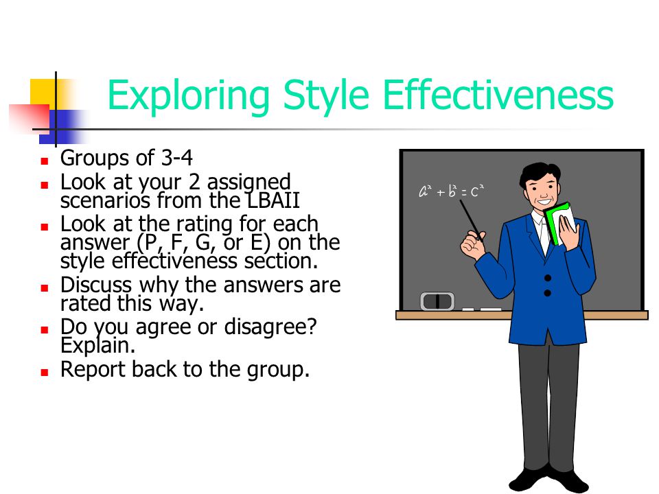 Exploring Style Effectiveness