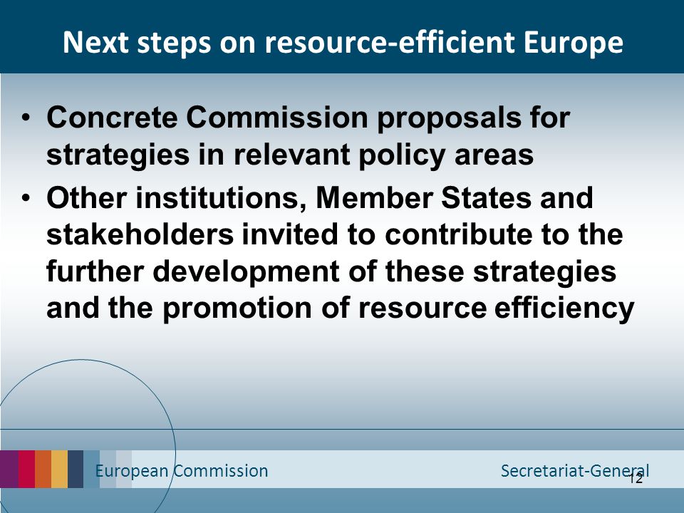 Next steps on resource-efficient Europe