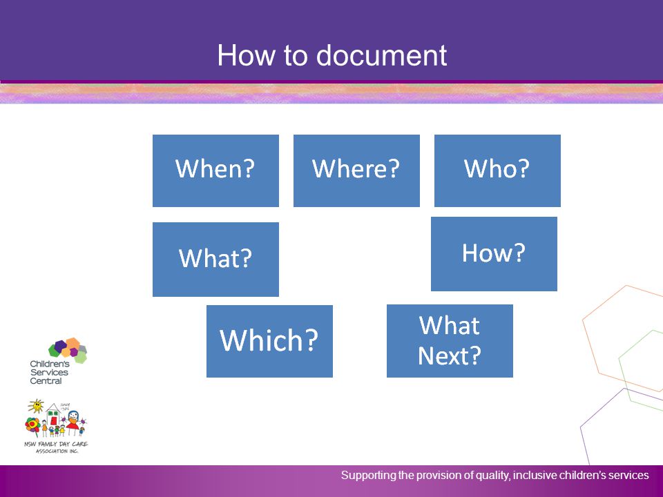 How to document