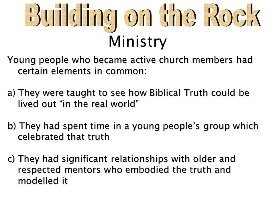 Building on the Rock Ministry