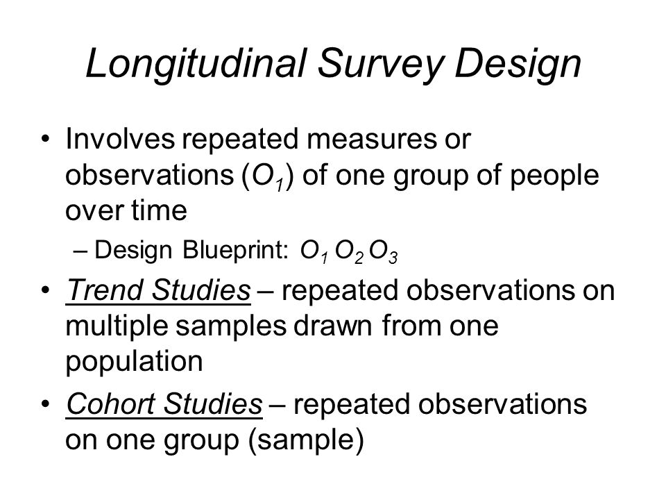 Longitudinal Survey Design