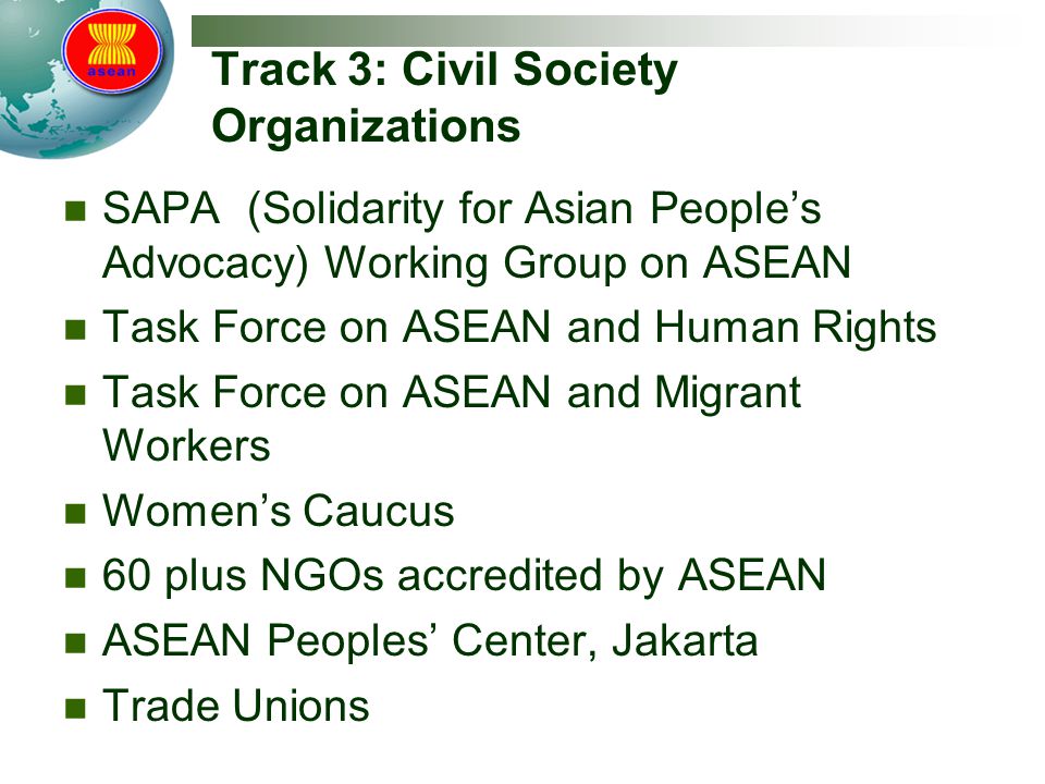Track 3: Civil Society Organizations