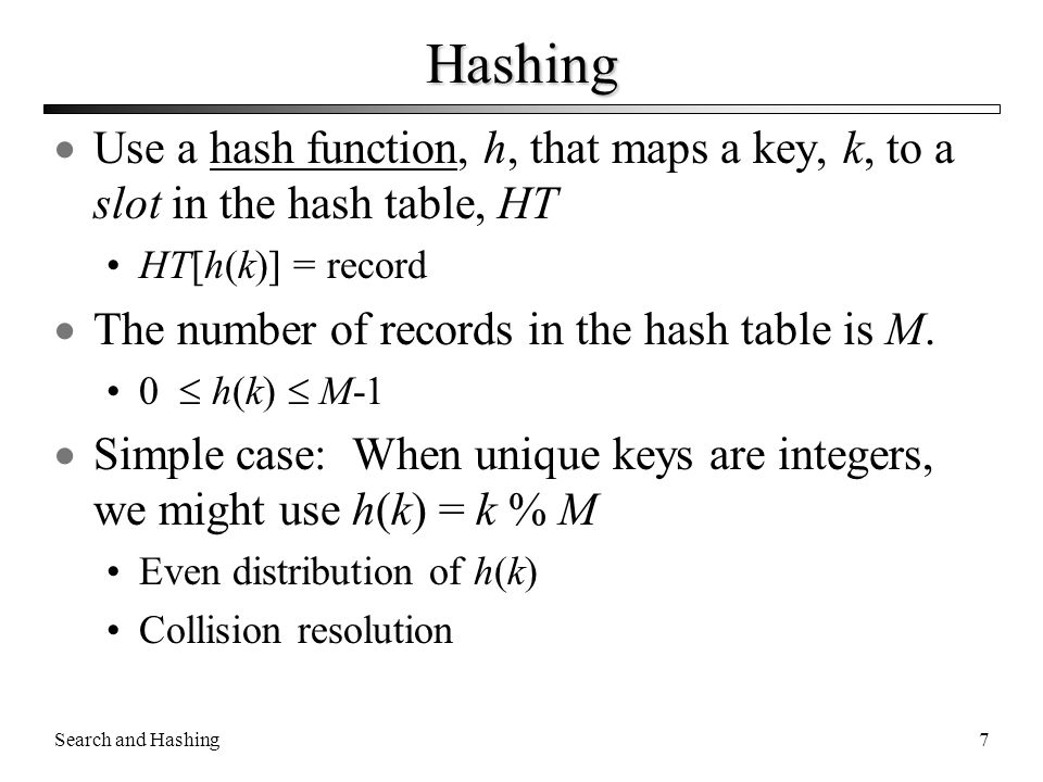 Searching Self Organizing Structures And Hashing Ppt Download
