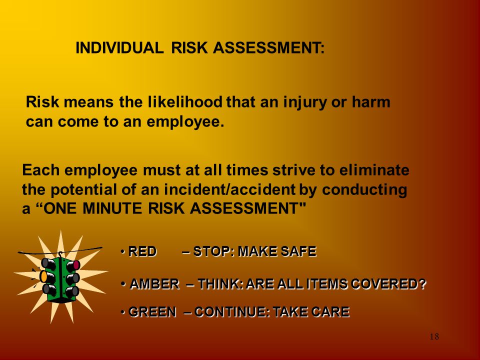 INDIVIDUAL RISK ASSESSMENT: