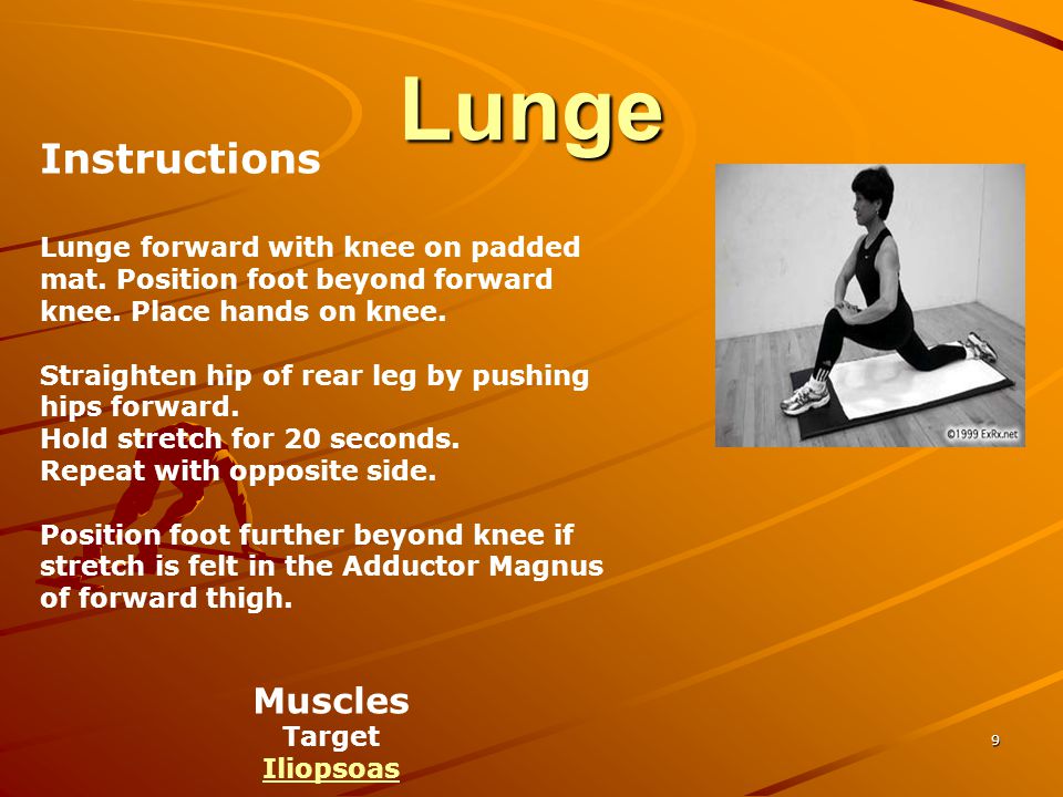 Lunge Instructions Muscles