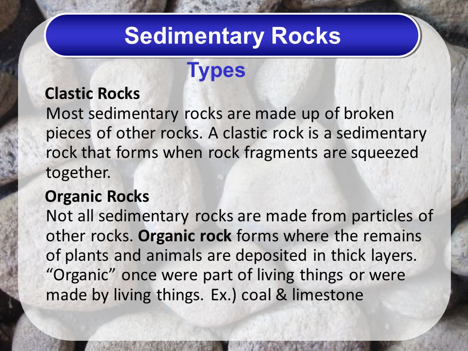 Sedimentary Rocks Types