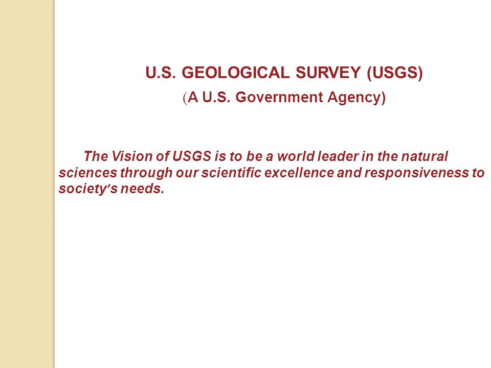 U.S. GEOLOGICAL SURVEY (USGS)
