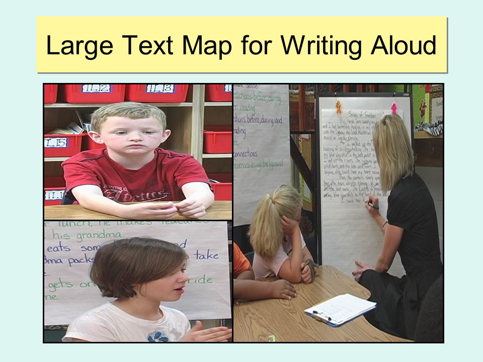 Large Text Map for Writing Aloud