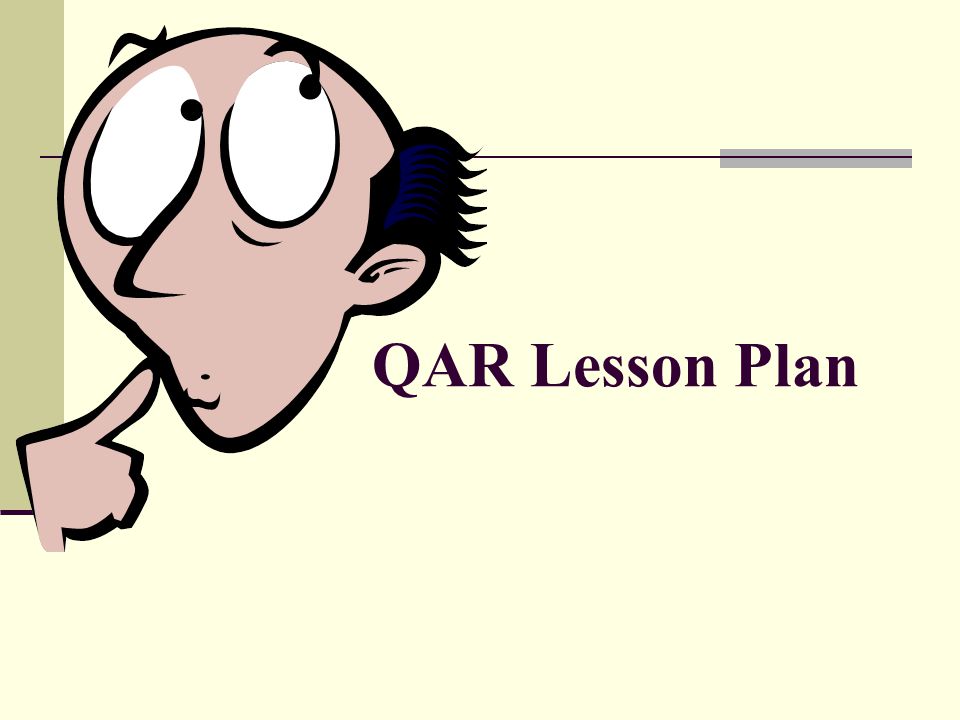 QAR Lesson Plan