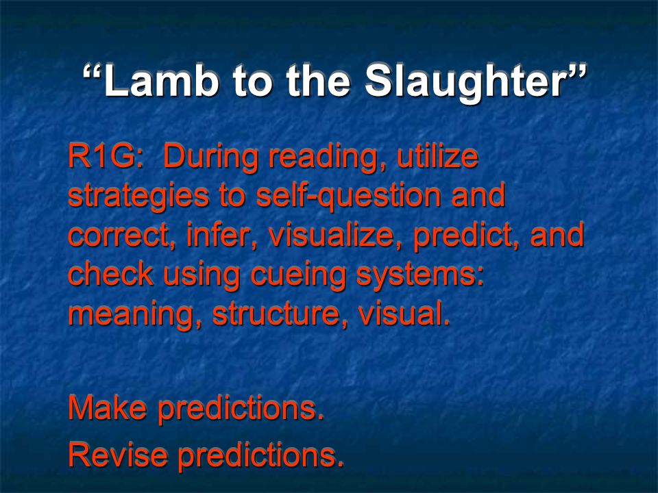 lamb to the slaughter situational irony examples