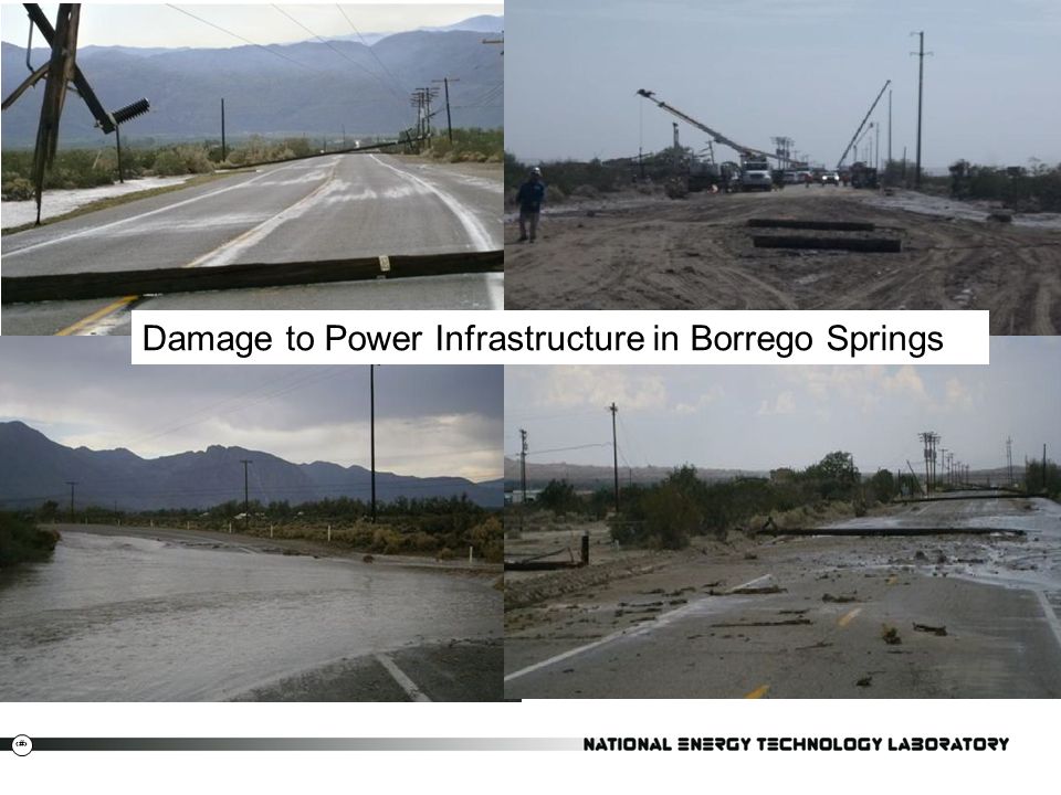 Damage to Power Infrastructure in Borrego Springs