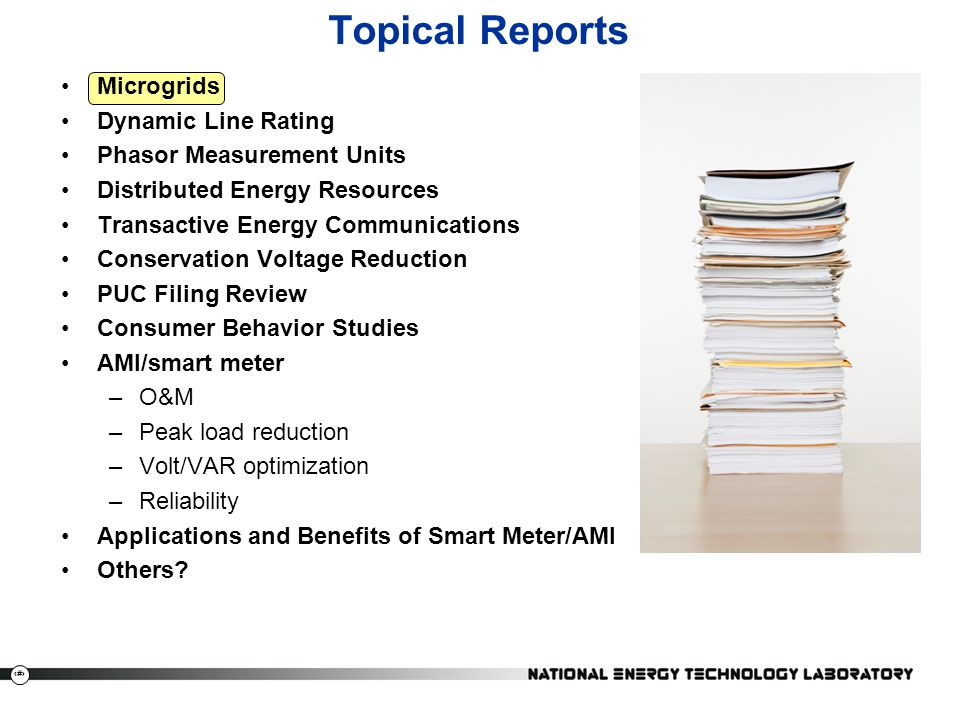 Topical Reports Microgrids Dynamic Line Rating