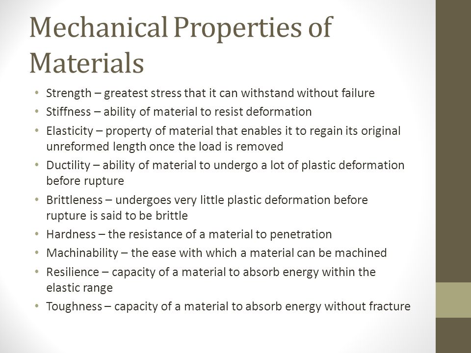goud Geld lenende Jurassic Park Chapter 11 Mechanical Properties of Materials - ppt video online download