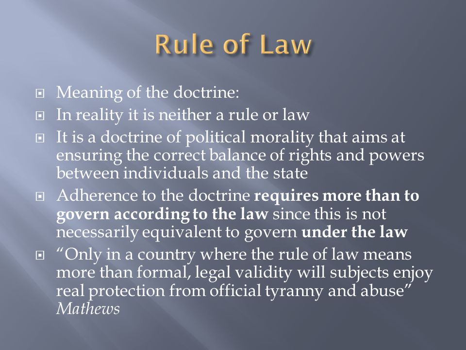 Constitutional Principles The Rule Of Law Ppt Video Online Download
