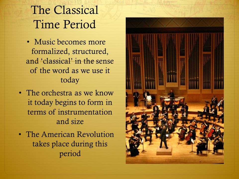 The Classical Time Period