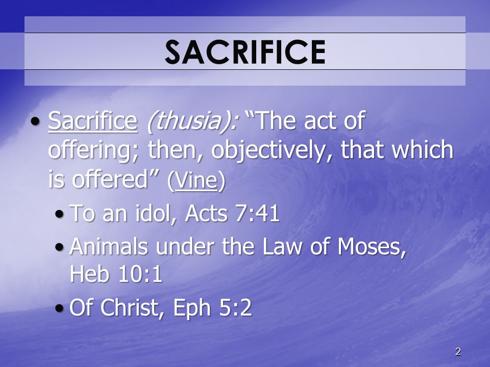 What are spiritual sacrifices?