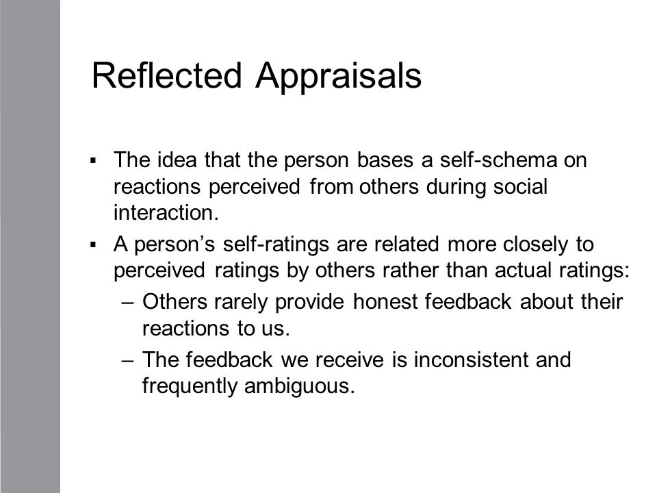 reflected appraisal