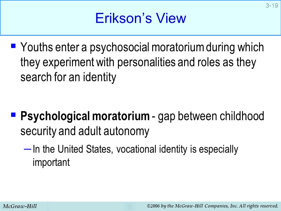 What Is Psychosocial Moratorium