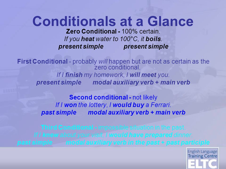 Conditionals at a Glance