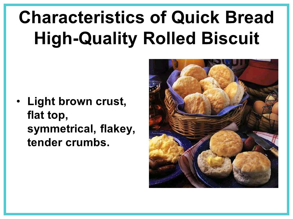 Characteristics of Quick Bread High-Quality Rolled Biscuit