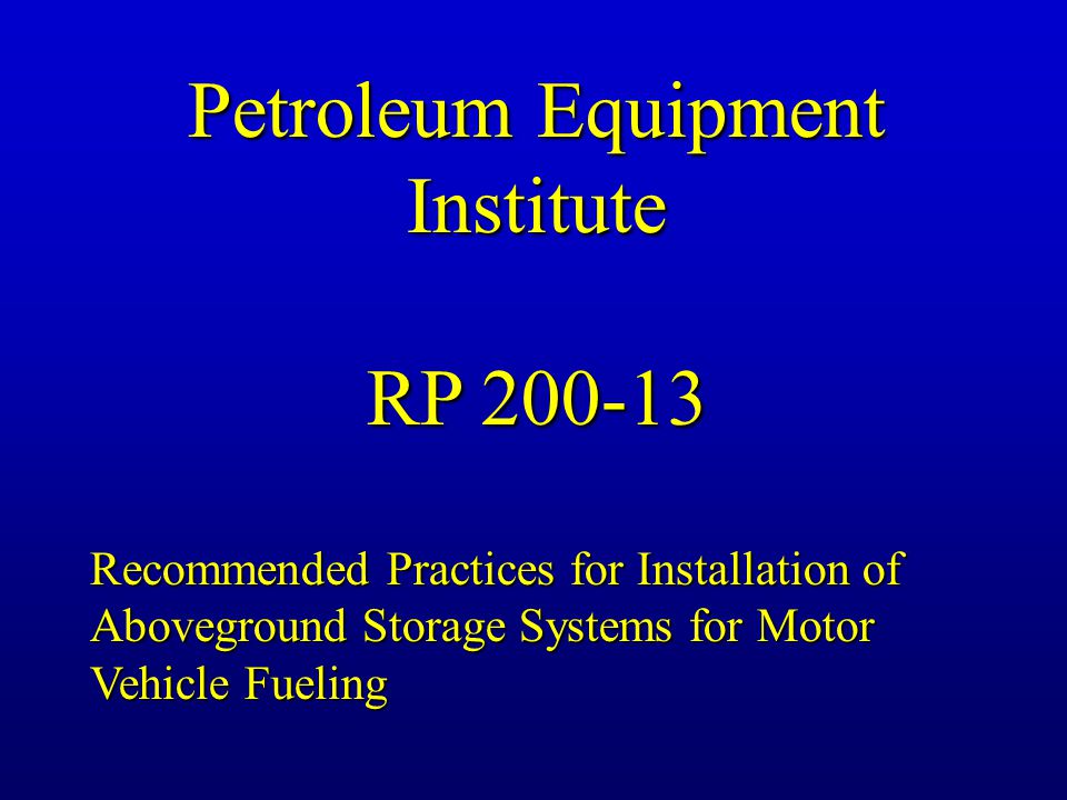 Petroleum Equipment Institute