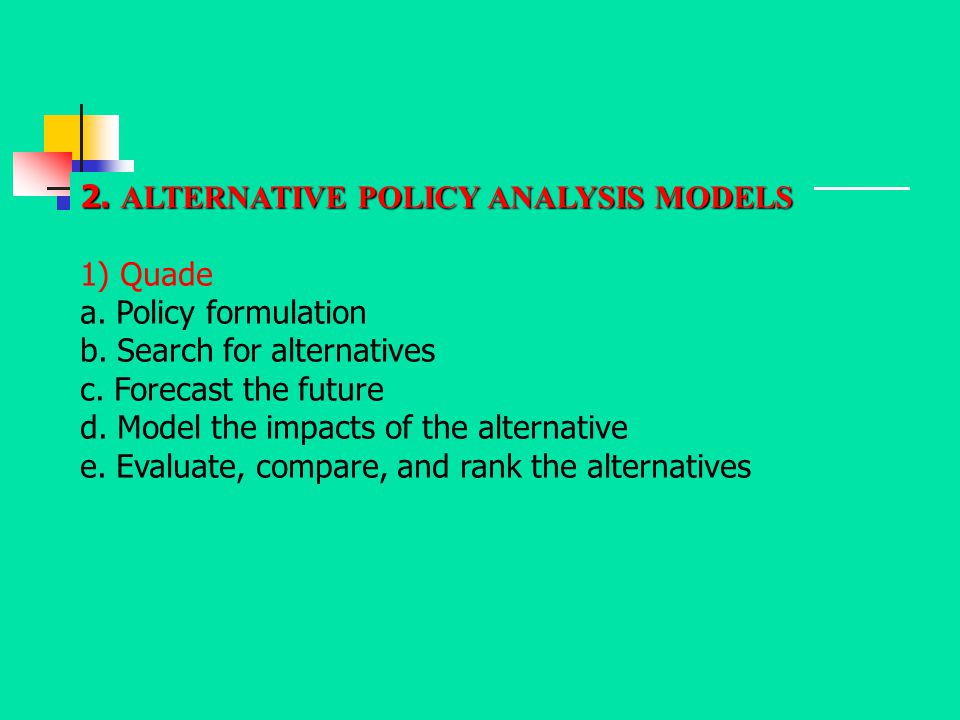 INTRODUCTION TO POLICY ANALYSIS Text: - ppt download