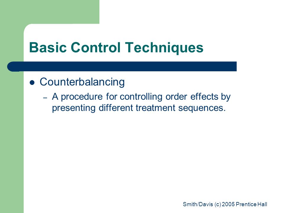 Basic Control Techniques